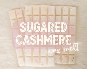 Wax Melt: Sugared Cashmere, Highly Snap Bar, Warm, Sweet, Clean Scent, Wax Melt for Wax Warmer/Melter