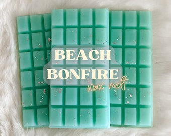 Wax Melt:  Beach Bonfire, Highly Scented Snap Bar, Summer Scent, Home Fragrance for Wax Warmer, Wax Melter