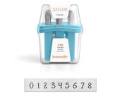 1 set stamp impressing 4 mm sailor digit number