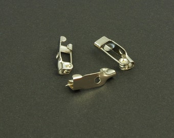 Broschennadeln Blanks, platinum, 15 mm