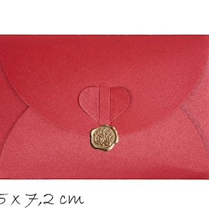 Buste rosse 10,5 x 7,2 cm