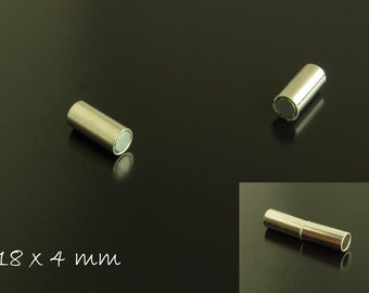 Magnetverschlüsse, platin, 18 x 4 mm