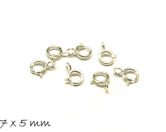 2 stuks lente ring ketting slot 925 Sterling 7 mm