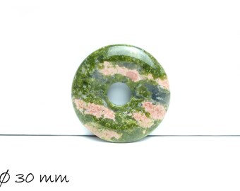 1 Stk. Donut Anhänger Unakite Ø 30 mm