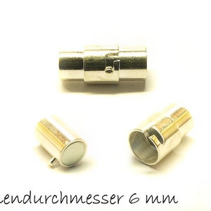 2 Stk Magnetverschlüsse, silber , 18 x 8 mm