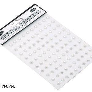 100 stuks zelfklevende parelstickers Ø 5 mm