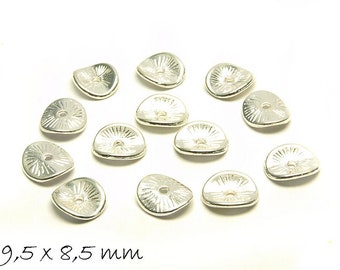 Distanspärlskiva Ø 9,5 mm silver
