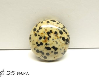 Cabochons, Dalmatian jasper (jasper), 25 mm