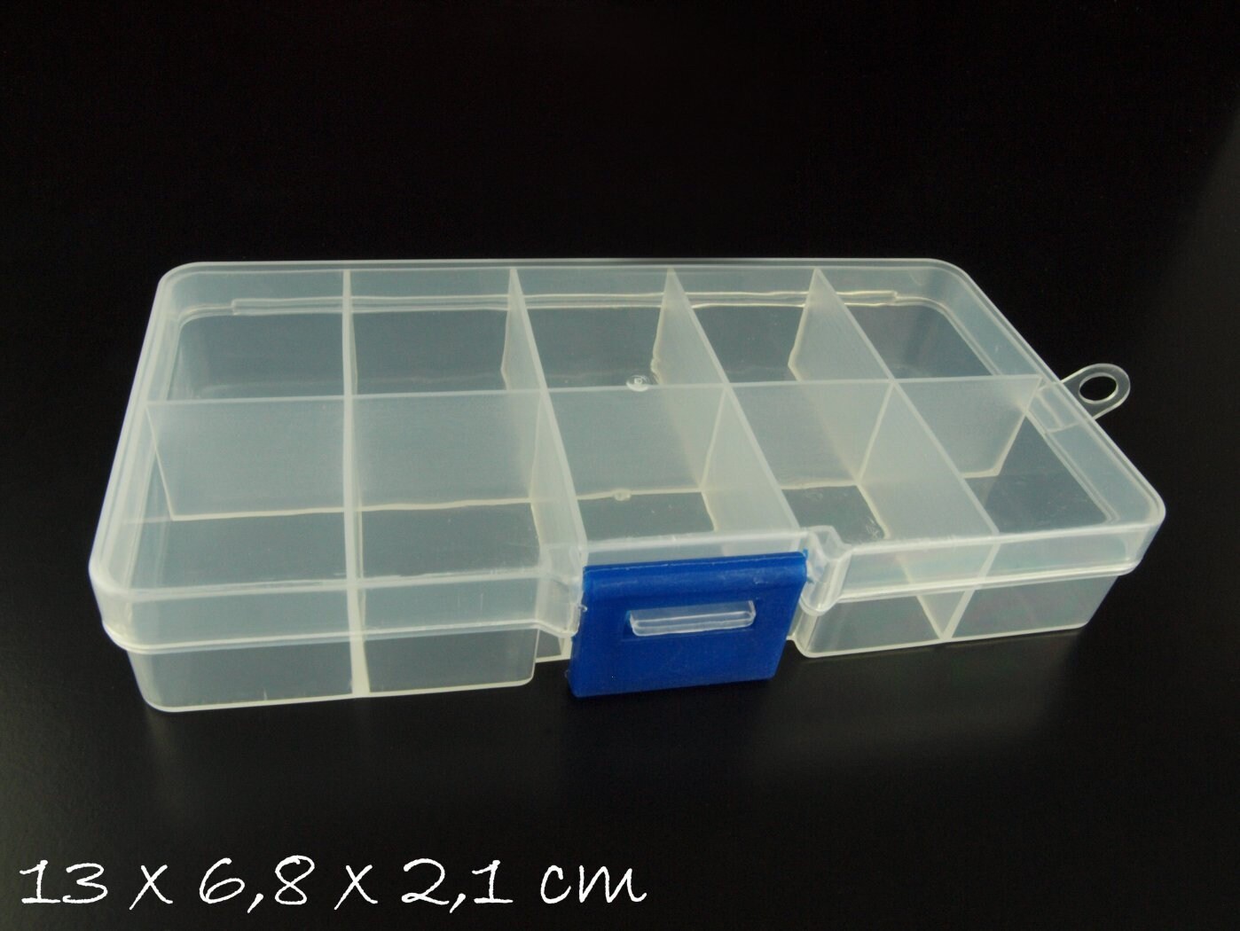 Sortierbox mit 10 Fächern 13 x 6,8 x 2,1 cm