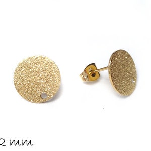 Original 14K Massiv Gelbgold 6mm Leinen Spiegel Texturiert Kugel