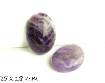 Edelstein Cabochon Amethyst, 25 x 18 mm