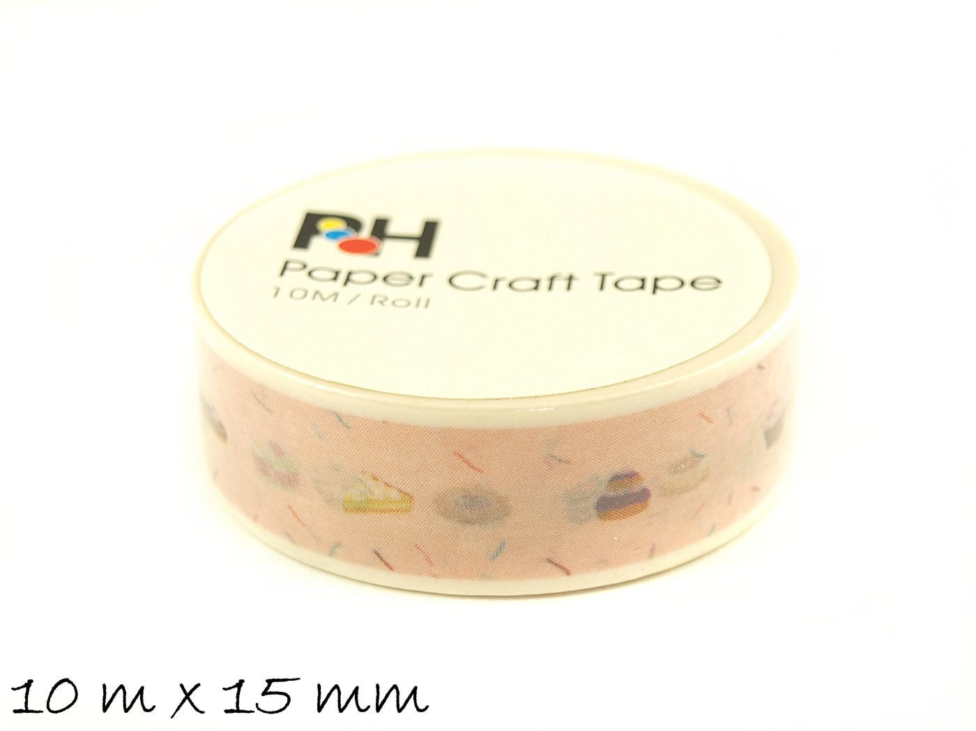 1 roll creative tape tape cake pink 10m long 15mm wide Etsy