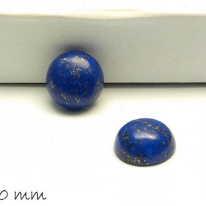 Gemstone Cabochons, Lapis Lazuli , Ø 10 mm