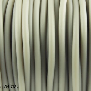 0.56 EUR/meter - 5 m PVC tape, grey 3 mm hollow