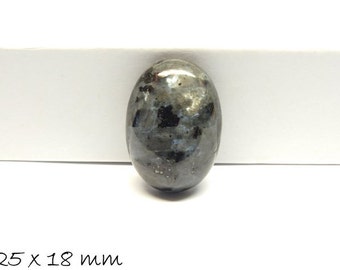 1 Stk Edelstein Cabochons Larvikit, 25 x 18 mm