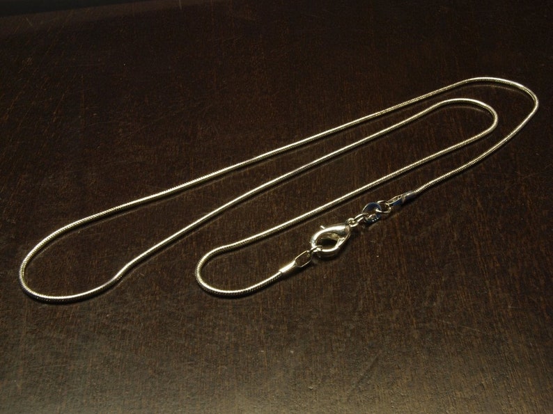 Fertige Schlangenkette Sterling 925, 45 cm lang, Ø 1,2 mm Bild 1