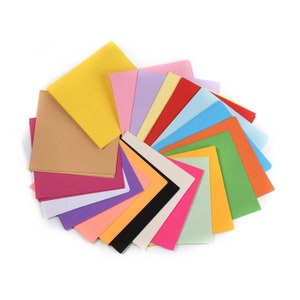 200 fogli di carta origami, carta pieghevole per bambini, 20 colori per set, 15 x 15 cm