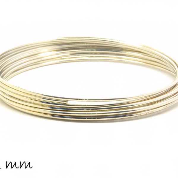 30 Windungen Spiraldraht (memory wire) platin 1 mm