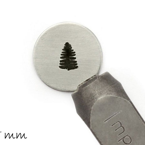 1 Stk Design Stempel Fichte, Baum Schlagstempel Punze