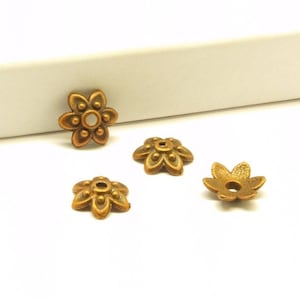 10 pcs pearl cap solid Celtic copper Ø 10 mm