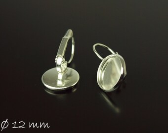 Brisuren silver for 12 mm Cabochon