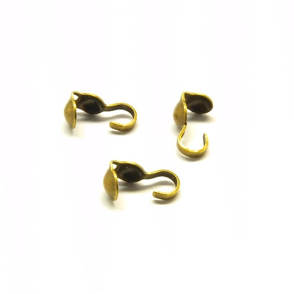 Sertir perles bronze 9 x 3 mm