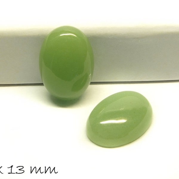 Edelstein Cabochons, Aventurin Quarz, 18 x 13 mm