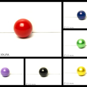 Ljudboll, olika färger, Ø 12 mm