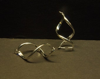 Anhängerschlaufen, silber, 32 x 11 mm