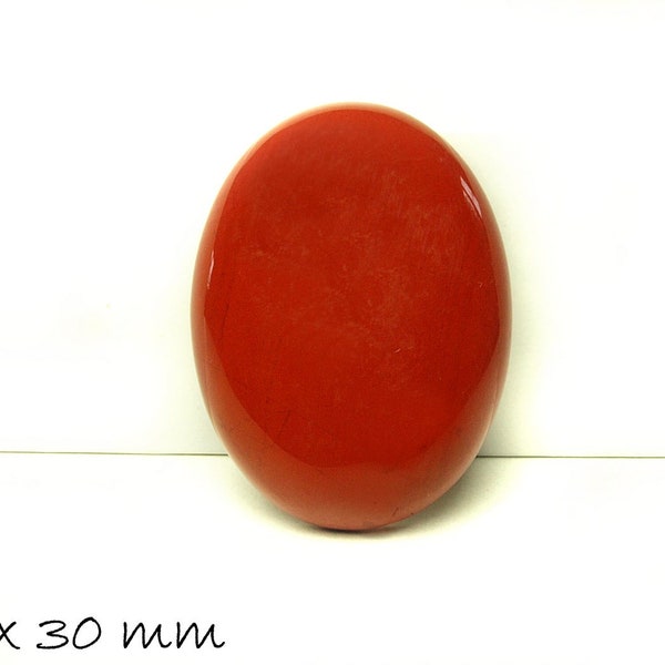 1 Cabochon roter Jasper 40 x 30 mm