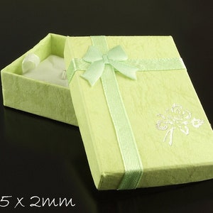 Caja de regalo joyería verde 70 x 50 x 20 mm