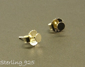 Earrings Blanks, Sterling 925 silver