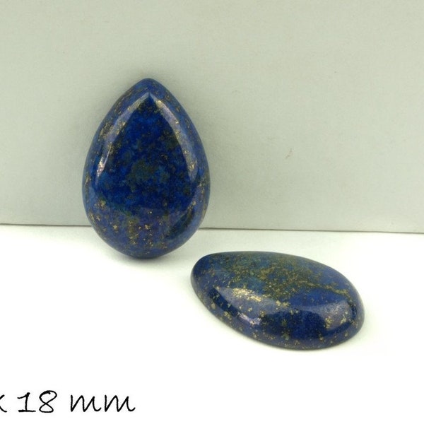 1 Stk Tropfen-Cabochon Lapis Lazuli, 25 x 18 mm