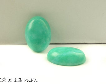 Edelstein Cabochons, Jade (türkis), 18 x 13 mm