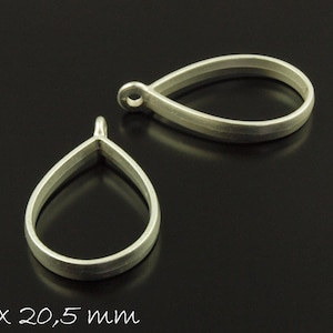 Pendant mold for Ice Resin Drop matt silver casting resin mold