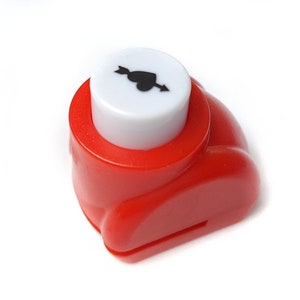 Perforatore motivo, cuore con freccia, 8 x 5 mm