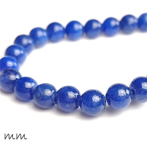 Edelstein Mashan Jade Perlen blau, Ø 6 mm
