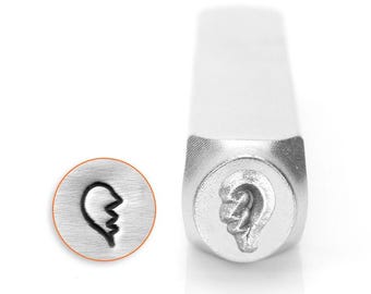1 Stk Stempel gebrochenes Herz links Schlagstempel Punze