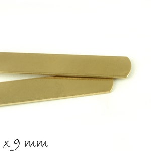 2 pezzi Bracciale in ottone grezzo 15,2 x 0,9 cm