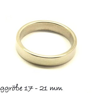 1 Stk Edelstahl Ring, Ringgröße 17 - 21, frei wählbar