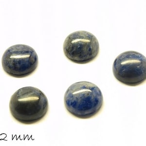 Edelstein Cabochons, Midnight Blue Sodalith, 12 mm