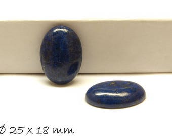 1 Stk Cabochon, Lapis Lazuli , Ø 25 x 18 mm