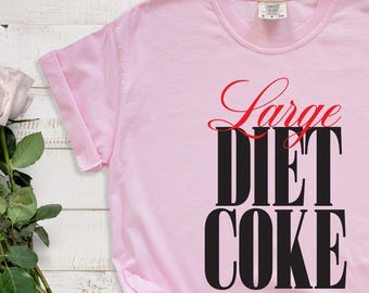 Diet Coke Lover T-Shirt: Komfort Farben Garment-Dyed Tee | Großes Cola Light Ice