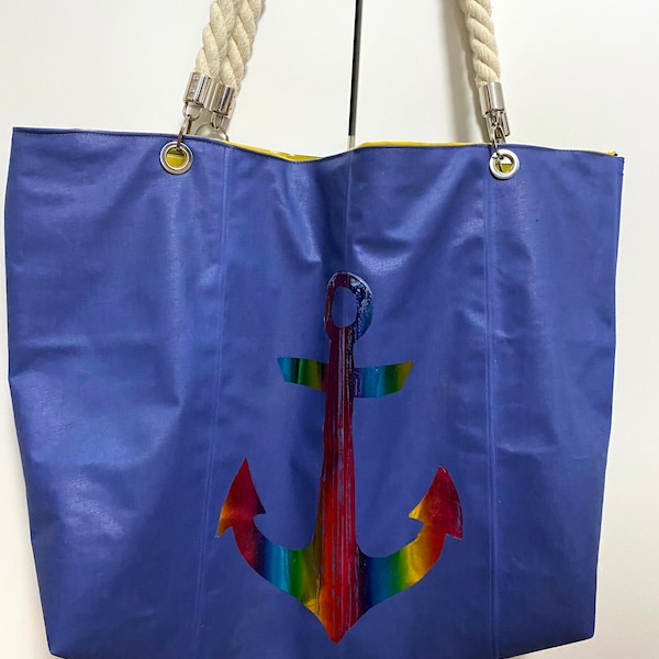 Strand Bade Shopper Tasche aus Luftmatratze