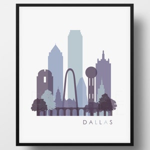 Dallas Skyline Printable Download