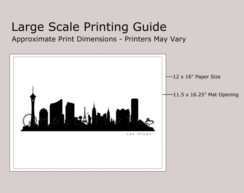Download Las Vegas Skyline Silhouette PDF png SVG eps JPG. Las | Etsy