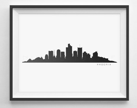 images Phoenix Arizona Skyline Silhouette phoenix skyline silhouette printable skyline pdf png etsy