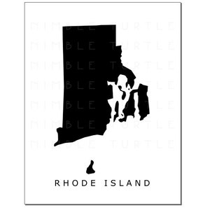 Rhode Island State Outline Watercolor - Printable Rhode Island Wall Art ...