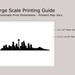 Seattle Skyline Silhouette - Printable Skyline - Seattle Washington - PDF, Png, SVG, Eps. - Etsy