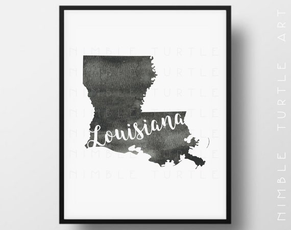 Blank Louisiana State Map